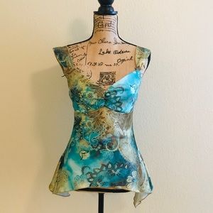 A. Byer green and gold top